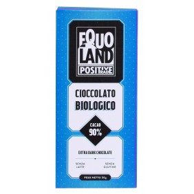 EQUOLAND TAVOLETTA DI CIOCCOLATO FONDENTE 80% GR. 50