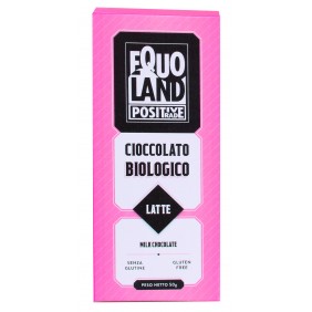 EQUOLAND TAVOLETTA DI CIOCCOLATO AL LATTE BIO GR. 50