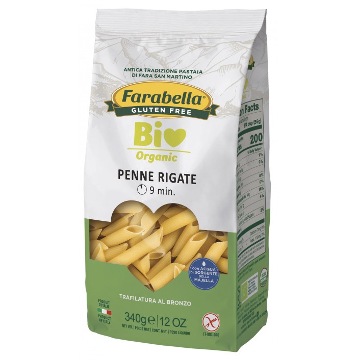 PENNE RIGATE DI MAIS E RISO SENZA GLUTINE FARABELLA GR. 340